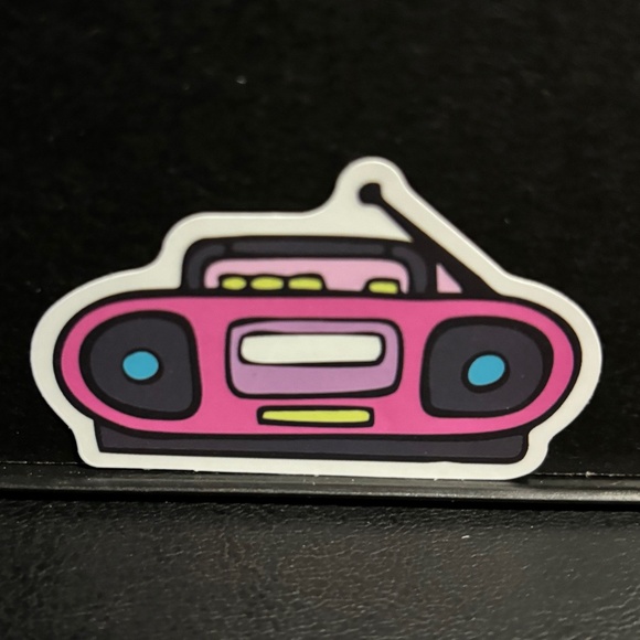 BOOM BOX / RADIO STICKER - Picture 1 of 1